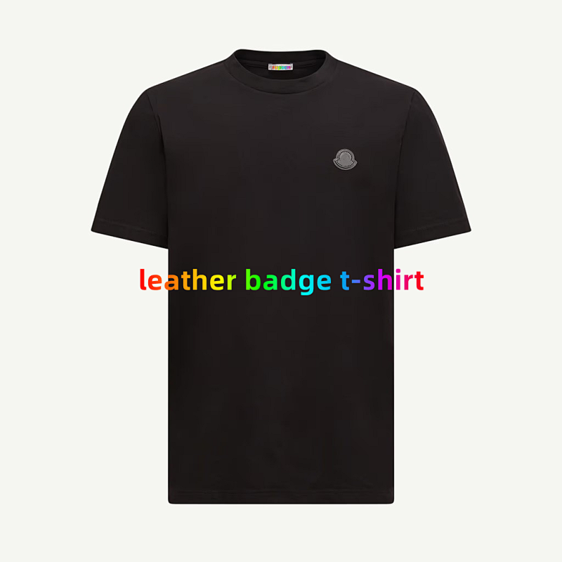 #PRO063 leather badge t-shirt T恤