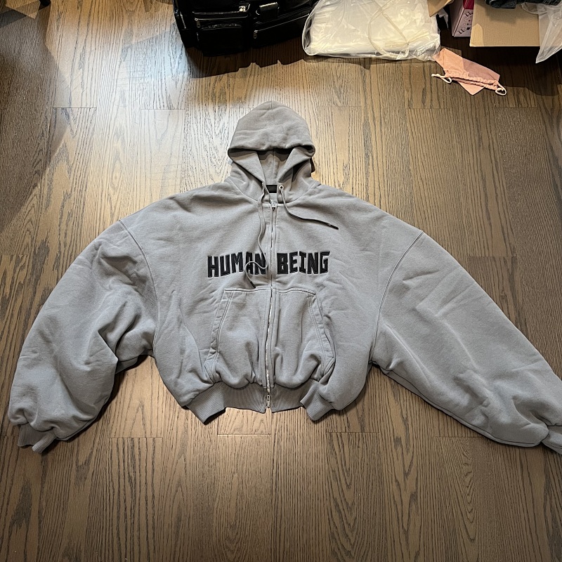 BLCG Human Being Round Zip-up Hoodi