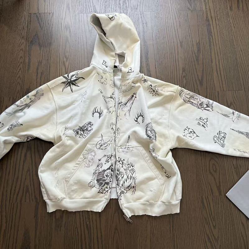 BLCG Tattoo” Zip-Up Hoodie