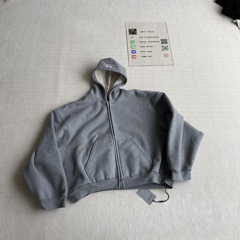 Grey unity zip hoodie
