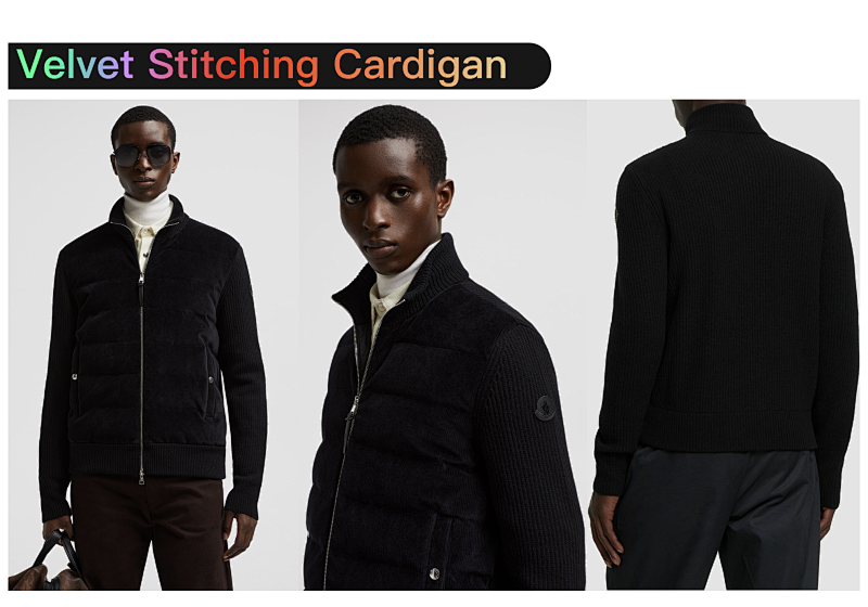 Velvet Stitching Cardigan