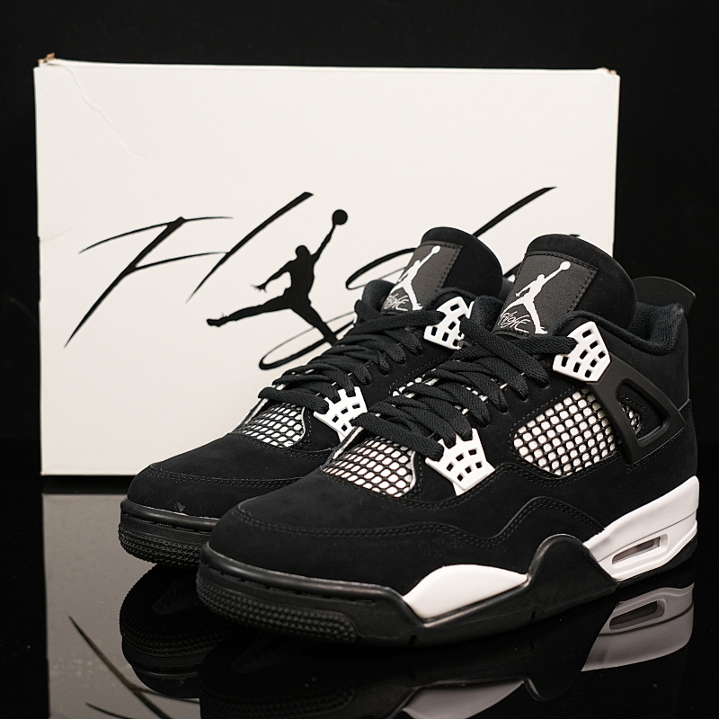 Y3 Batch AJ4 White and Black Thunder God!