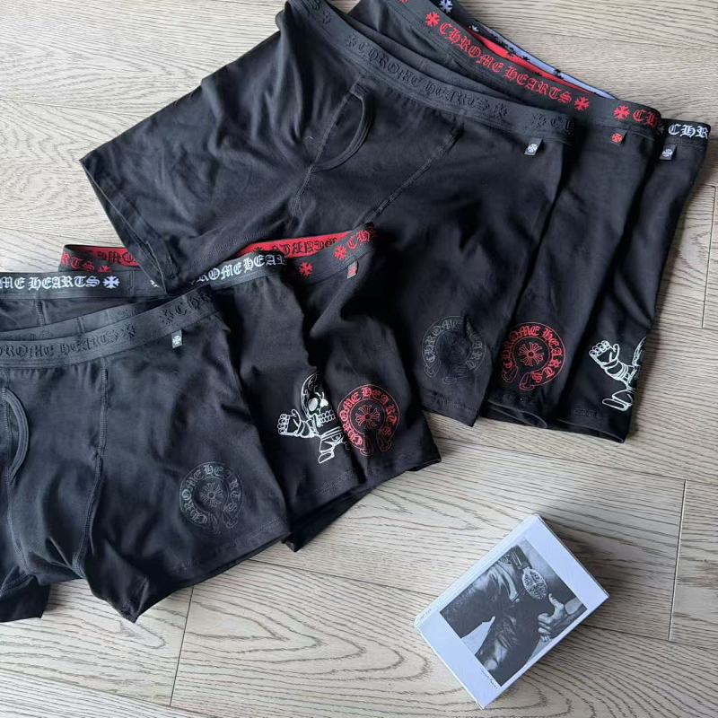 CHR HEARTS new underwear boxer brief BLACK/RED long & short ——perfect quality