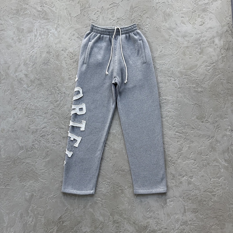 LUNDUN STITCH OPEN HEM SWEATPANT -HEATHER GREY