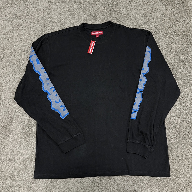 Sup Cracked Long Sleeve Black