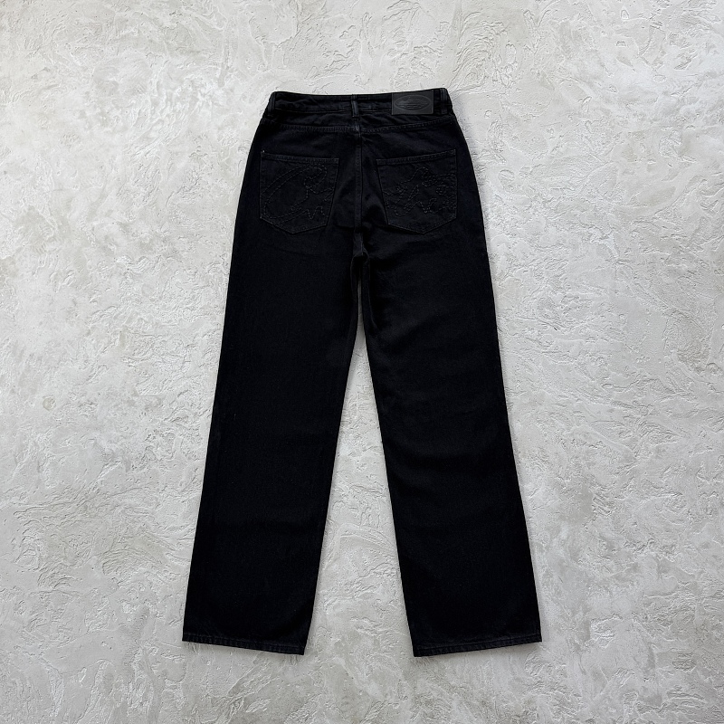 allstarz denim baggy jeans -triple black