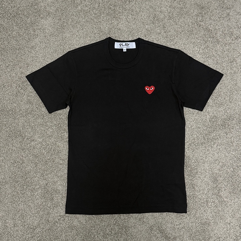 CDG Play Heart Short Tee /Red heart