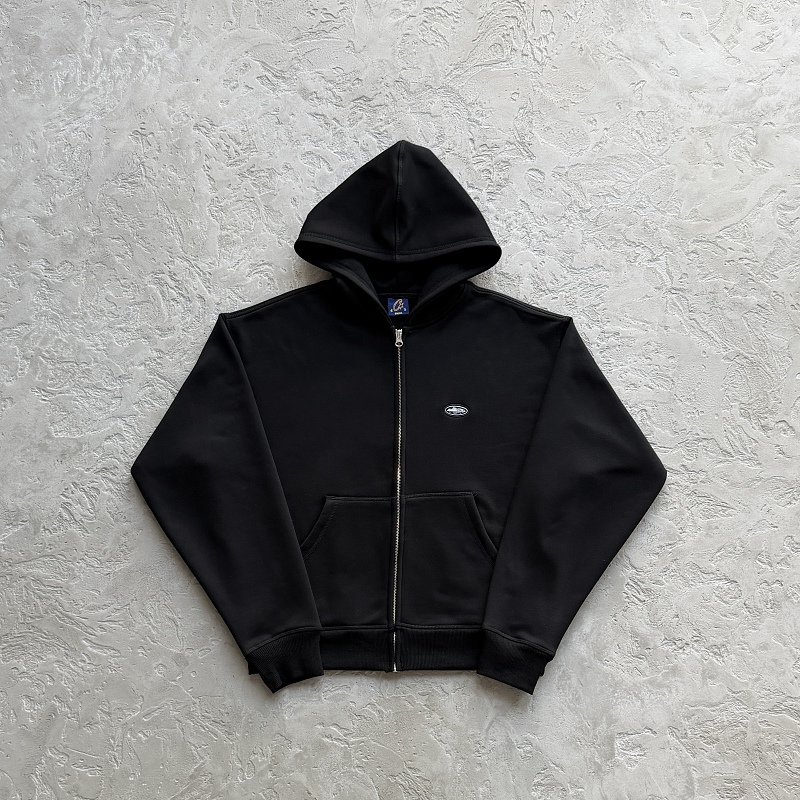 MINI ISLAND ZIP HOODIE -BLACK