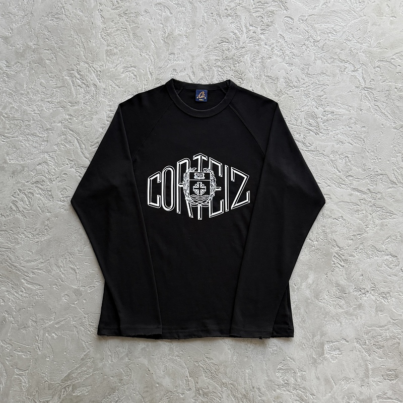 SOPHOMORE RAGLAN LS -BLACK