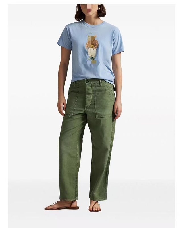 ##Sky Blue Bear Graphic Tee 0808T恤 P