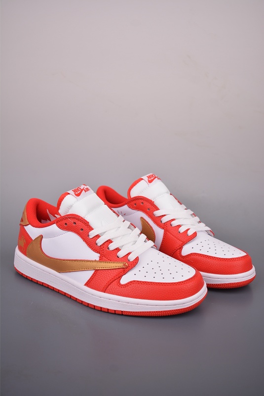 Travis Scott x Air Jordan 1 Low "Platinum Red" DM7866-904