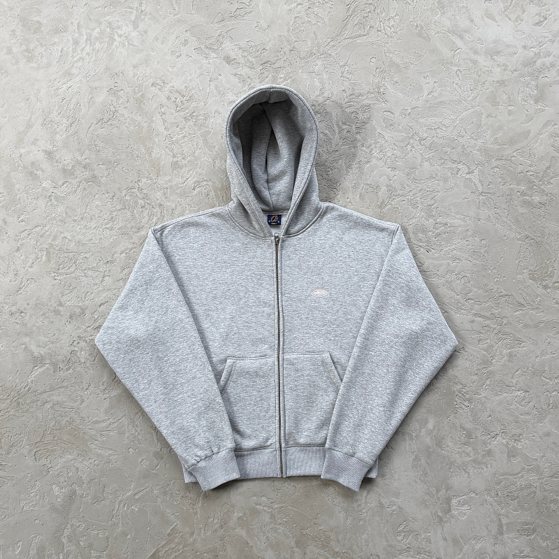 MINI ISLAND ZIP HOODIE -grey